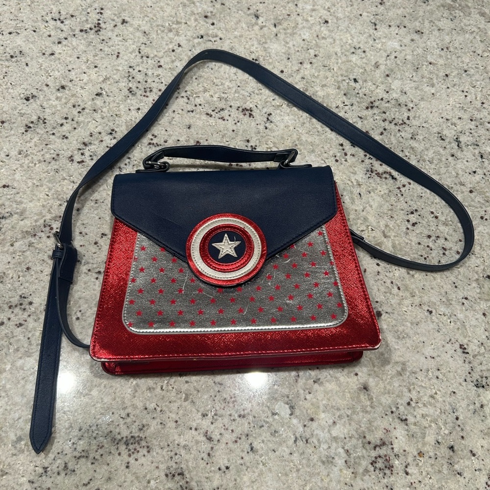 Danielle Nicole Captain America Crossbody Purse